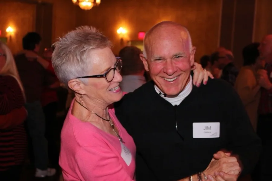A couple dancing at a celebration, shot on ICON