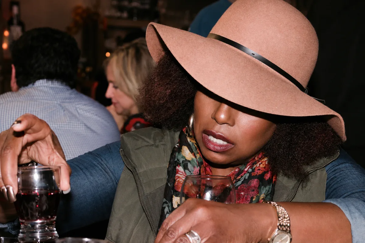 Wine night in the floppy hat, shot on ICON